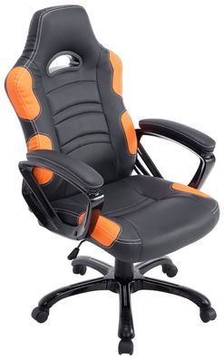 Bürostuhl 150 kg belastbar schwarz/ orange Drehstuhl Gaming Stuhl Gamer Zocker