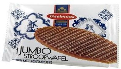 1x HELLMA Daelmans Stroopwafel JUMBO Süßwaren, Nahrungsmittel