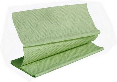 1x Handtuchpapier ECO grün, 1-lagig Tischläufer, Wohntextilien