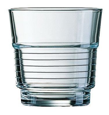 12x Saft-/ Whiskybecher Spirale Inhalt 0,2 l Glas, kleines Glas