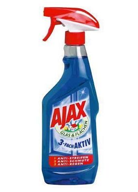 1x Glasreiniger "Ajax" 3-fach-aktiv Reinigungsmittel, Hauswaren
