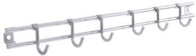 1x Hängeleiste mit 10 Haken hochglänzend, Leisten, Hakenleisten