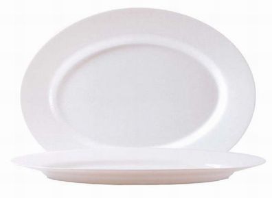 1x Platte oval 35 cm Durchmesser Dekoschale, Obstschale