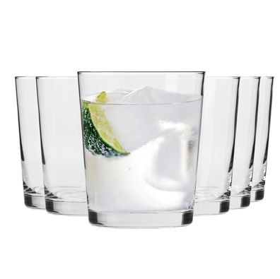 Krosno Pure Gläser für Wasser Getränke Säfte | Set 6 | 250 ml | Spülmaschine