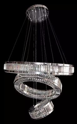 Silber Deckenlampe Stil Deckenleuchten Wohnzimmer Leuchte Lampe 120x175