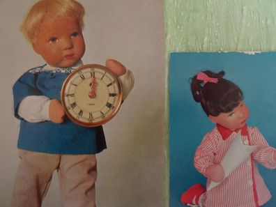 2 sehr alte Postkarten AK m Michel Kunstverlag Max Kruse Käthe Kruse Puppen