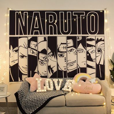 Naruto Itachi Wandteppich Obito Tapestry Kinder Akatsuki Wandbehänge Hintergrundtuch