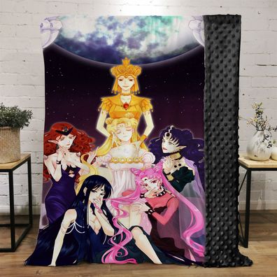 Kinder Sailor Moon Beidseitig Blanket Chibiusa Jupiter Nap Decke Sofa Quilt 130x150