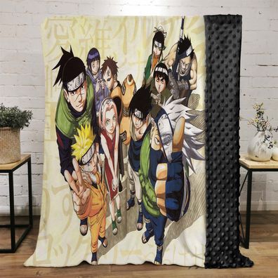 Naruto Uzumaki Baby Appease Beidseitig Blanket Kakashi Gaara Velvet Decke Sofa Quilt