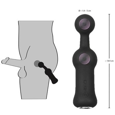 Prostata-Vibrator + flexible Kugel-Spitze + P-Punkt + Anal + Männer Sexspielzeug