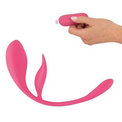 Silikon Vibro-Ei mit Klitoris-Vibrator + 10 Vibration Fernbedienung Sexspielzeug