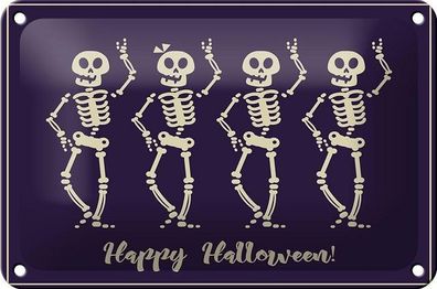 Blechschild 18 x 12 cm - Happy Halloween