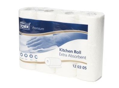 1x Tork Premium Küchenrolle, hochweißes Tissue Tischläufer, Wohntextilien