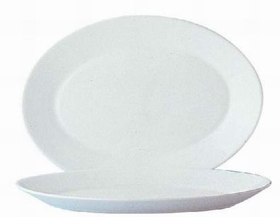 2x Platte oval 29 cm Dekoschale, Obstschale