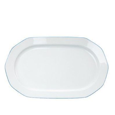 2x Platte oval 33 cm Dekoschale, Obstschale