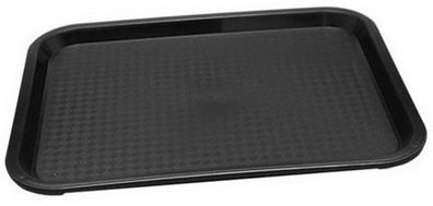 1x Tablett MODERN 41 x 31 cm schwarz Servier -, Abräumwagen
