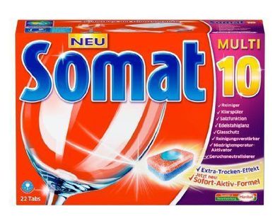 1x Somat Tabs "10" Reiniger für Geschirrspüler Reinigungstabs