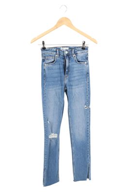 ZARA Jeans Slim Fit Damen blau Gr. W32 L32