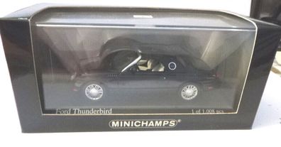 Minichamps 400 082131, Ford Thunderbird 2002 in Schwarz, Maßstab 1:43, NEU