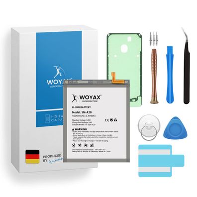 Woyax Wunderbatterie Akku für Samsung Galaxy A20 Ersatzakku / EB-BA505ABU