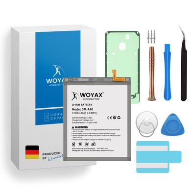 Woyax Wunderbatterie Akku für Samsung Galaxy A40 Ersatzakku / EB-BA405ABE
