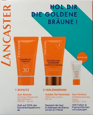 Lancaster Sun Care Set Sublime Tan Velvet Milk SPF30 50 ml + Golden Tan