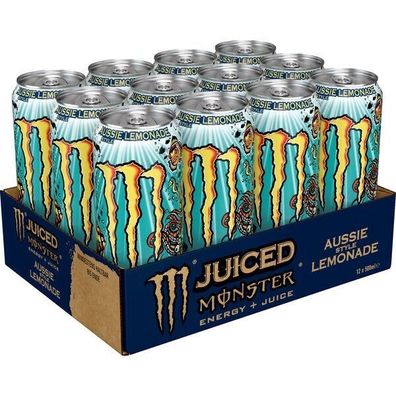 Monster Energy Aussie Style Lemonade 12x0,5 Liter Dose