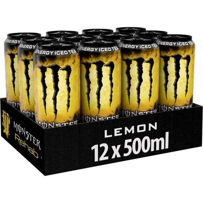 Monster Rehab Lemon Energie 12x0.50L Ds., Einweg-Pfand