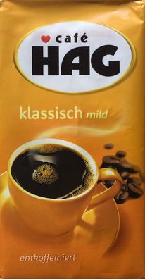 Kaffee Hag entkoffeiniert mild 500g