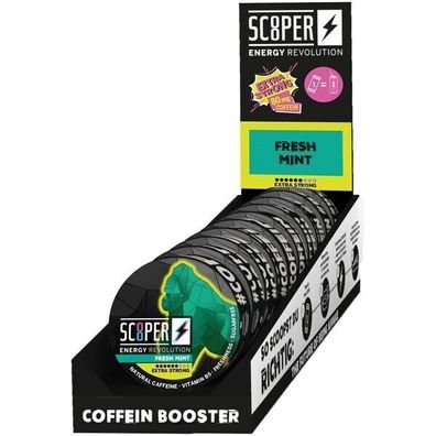 Scooper Energy Fresh Mint Extra Strong 10x7,2 g Dose