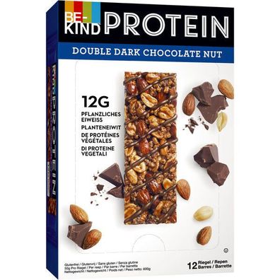 BE-KIND Protein Double Dark Chocolate Nut 12x50g Riegel