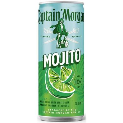 Captain Morgan White Mojito 10% Vol 0,33 L Dose, 12er Pack (12x0,33 L)