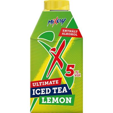 Mixery Ultimate Iced Tea Lemon 5 % vol. Eistee mit Alkohol 8x0.50l Pg.