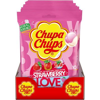 Chupa Chups Strawberry Lovers 12x10er Bt.