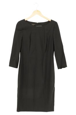 ESCADA Etuikleid Damen Gr. 38 schwarz Wolle