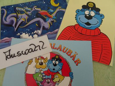 alte Postkarten AK Käpt´n Blaubär 90er Jahre Ravensburger - Auswahl -
