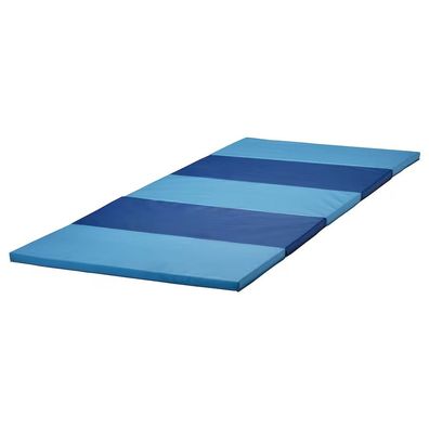 IKEA Plufsig Gymnastikmatte faltbar 78x185cm Turnmatte Bodenmatte Blau