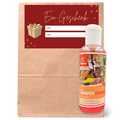 EMMA Pferde Shampoo mit Erdbeer Duft - Pferdepflege für Fell-, Mähne Schweif 250 ml