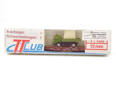 TT-Club TT 4216-1 Güterwagen Schwerlastwagen 4-achsig m. MAN LKW RImmp DB E548