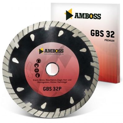 Amboss Werkzeuge GBS 32P Premium Diamant Trennscheibe für Winkelschleifer