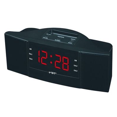 Uhrsteuerung, Radio, LED-Uhr, AM/ FM, digitales Geschenk (rot)