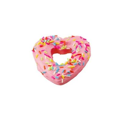 2 Stück PU-Donut-Spielzeugdekoration (rosa)