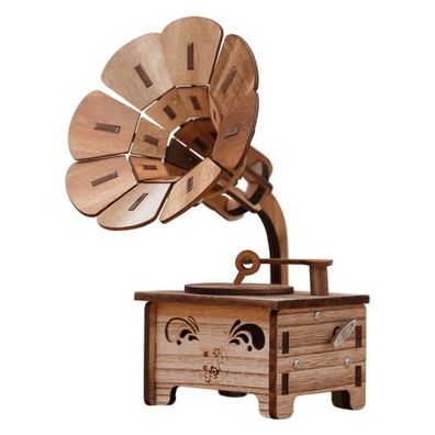 Kreative Retro Nostalgie Grammophon Spieluhr Spieluhr Modell Ornament