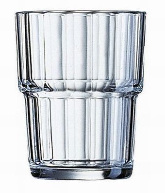 6x Becher-/ Saftglas Norvege Inhalt 0,16 l Glas, kleines Glas