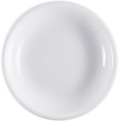 6x Eintopf-Teller tief - Form Funktion uni weiß - Speiseteller, Tafelservice