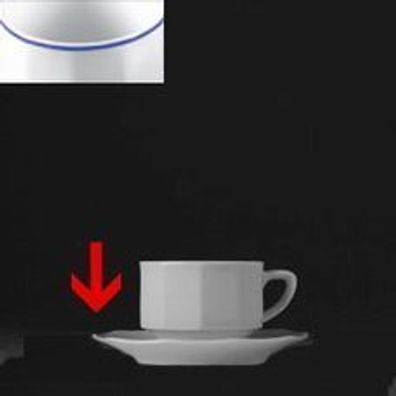 6x Espresso- / Moccatasse untere Kaffeeservice, Kaffeebecher