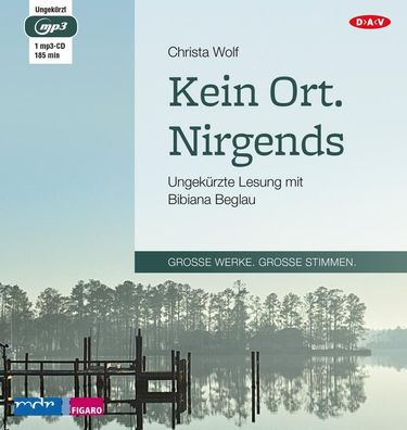 Kein Ort. Nirgends, 1 Audio-CD, 1 MP3 Software Christa Wolf