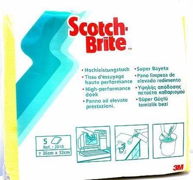 3M Scotch-Brite 2010 gelb 32x36cm Microfasertuch