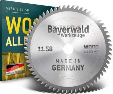 Bayerwald - HM Kreissägeblatt für Holz - Ø 209 mm x 2.6 mm x 30 mm | WZ negativ