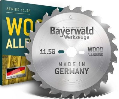 Bayerwald - HM Kreissägeblatt für Holz - Ø 250 mm x 3.2 mm x 30 mm | WZ negativ